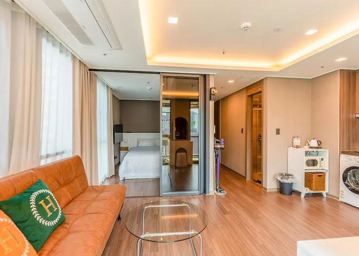 Апарт-отель Haeundae Family Arbol Sunny#ocean View Пусан